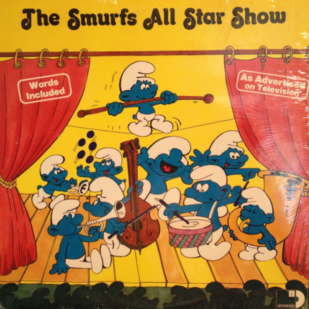 The Smurfs All Star Show LP Record 12 inch